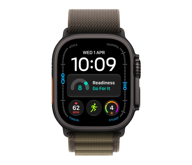 Apple 49mm Dark Olive Alpine Loop - Medium - Black Titanium Finish - 1594265 - zdjęcie 3